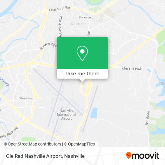Ole Red Nashville Airport map