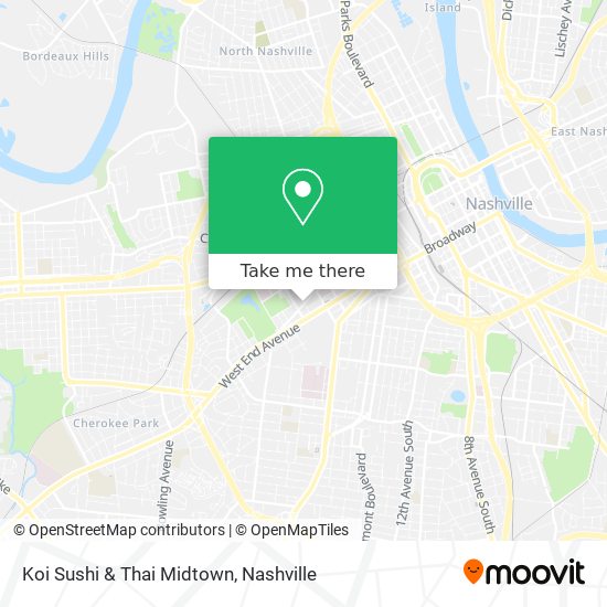 Mapa de Koi Sushi & Thai Midtown
