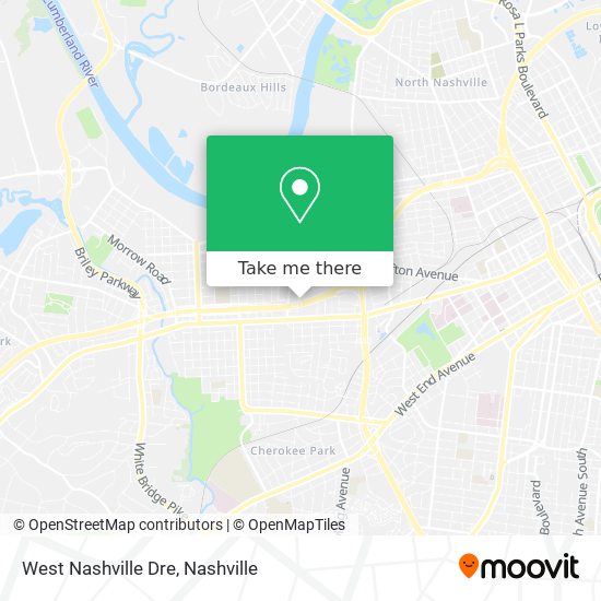 West Nashville Dre map