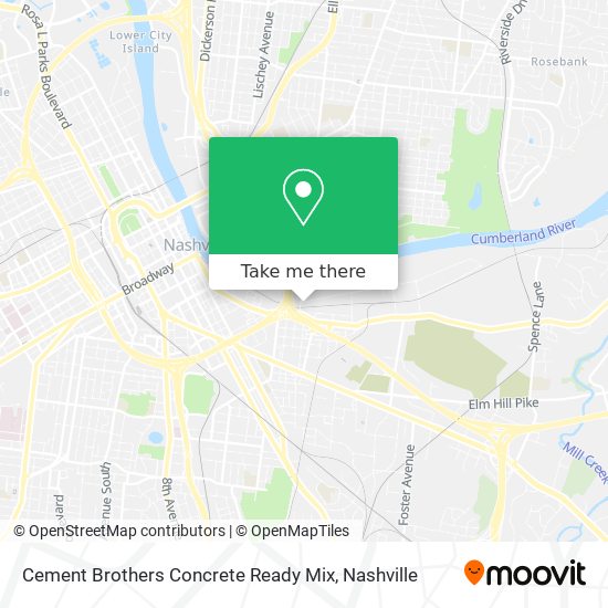 Mapa de Cement Brothers Concrete Ready Mix