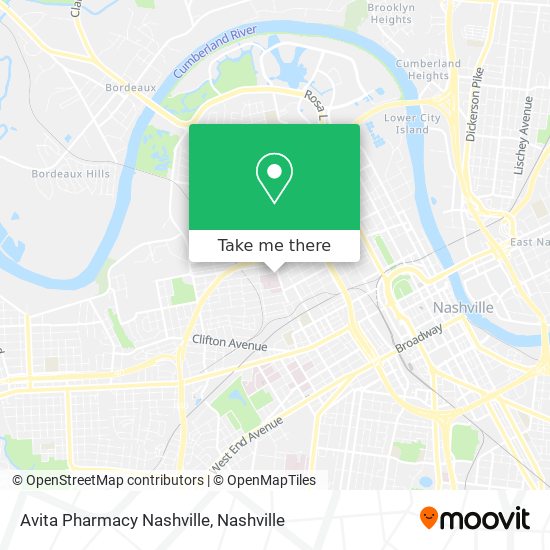 Avita Pharmacy Nashville map