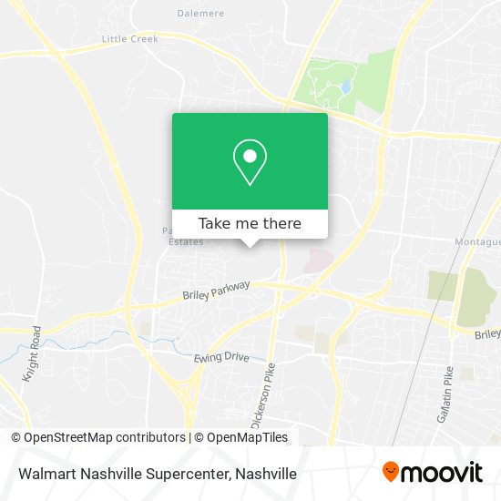 Mapa de Walmart Nashville Supercenter