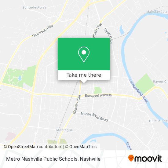 Metro Nashville Public Schools map