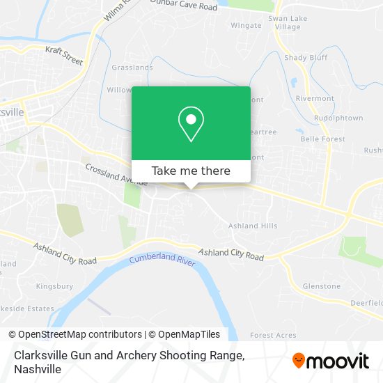 Clarksville Gun and Archery Shooting Range map