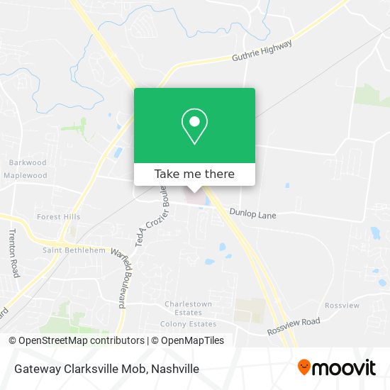 Gateway Clarksville Mob map