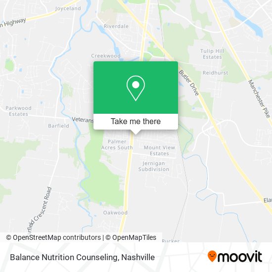 Balance Nutrition Counseling map