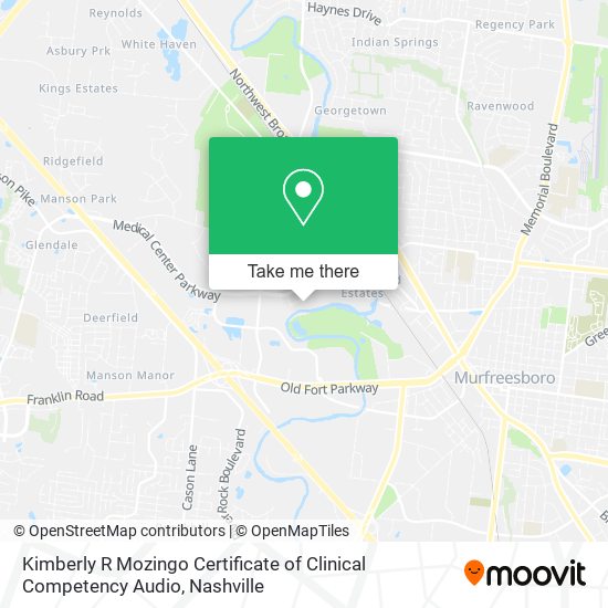 Kimberly R Mozingo Certificate of Clinical Competency Audio map
