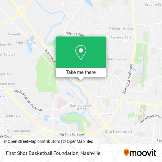 First Shot Basketball Foundation map
