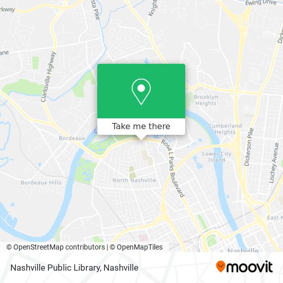 Mapa de Nashville Public Library