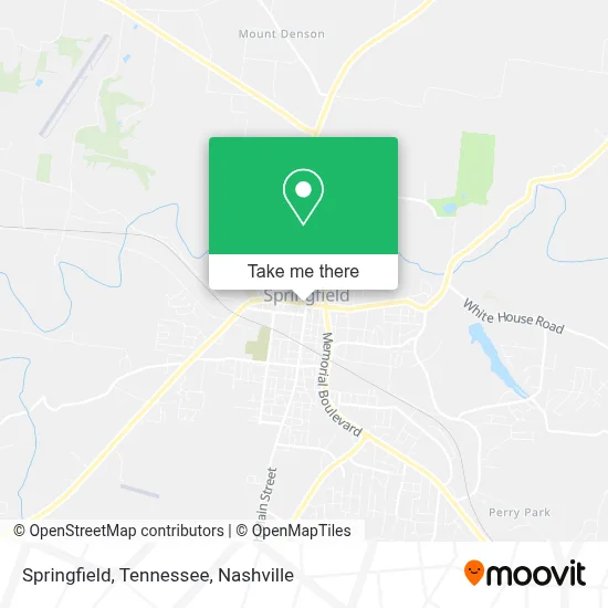 Springfield, Tennessee map