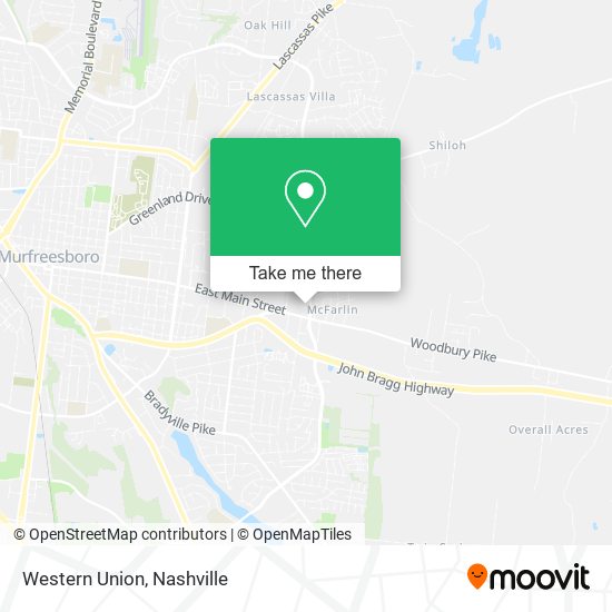 Mapa de Western Union