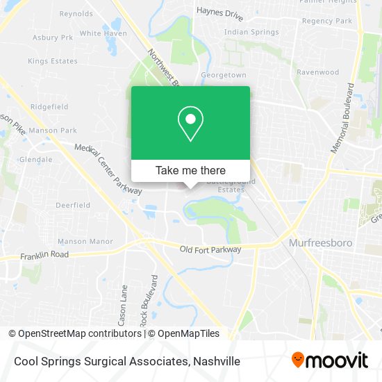 Cool Springs Surgical Associates map