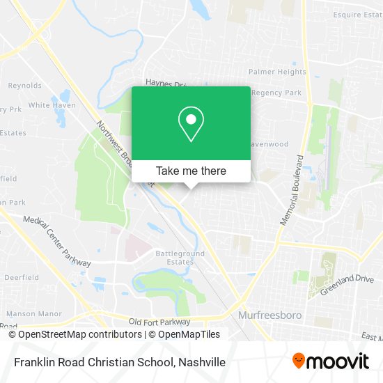 Franklin Road Christian School map