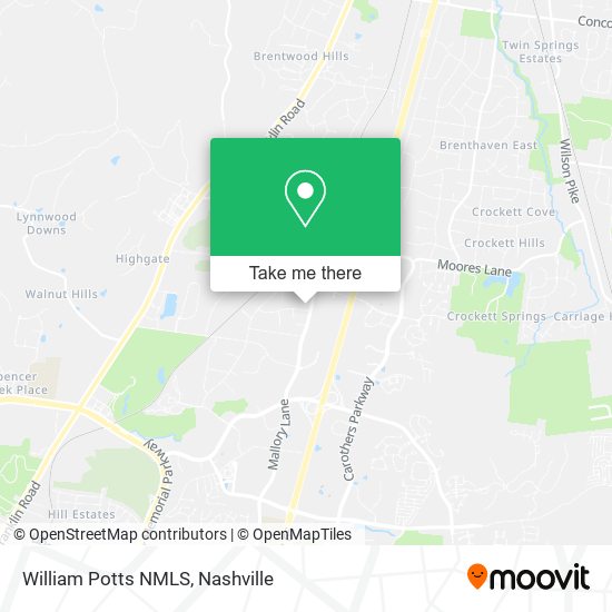 William Potts NMLS map