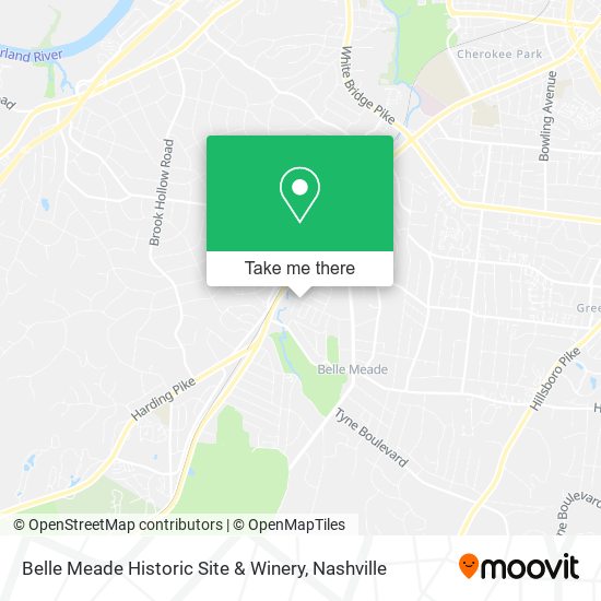 Belle Meade Historic Site & Winery map