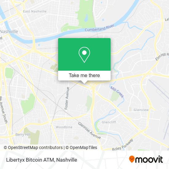 Mapa de Libertyx Bitcoin ATM