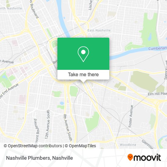 Nashville Plumbers map