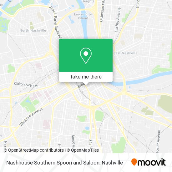Nashhouse Southern Spoon and Saloon map
