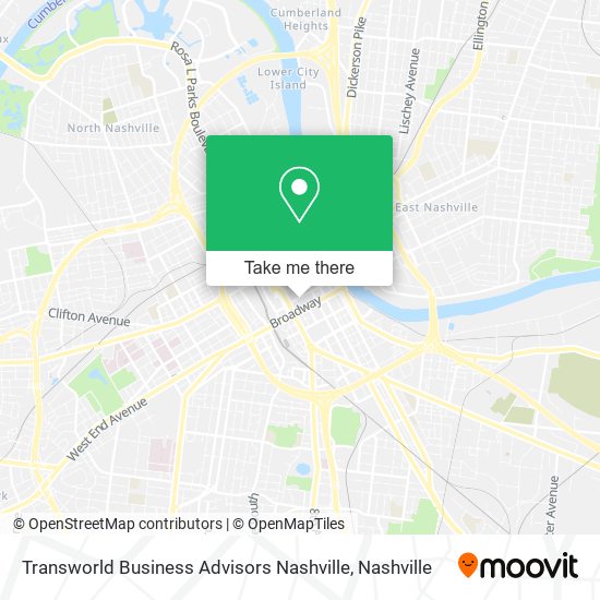 Mapa de Transworld Business Advisors Nashville