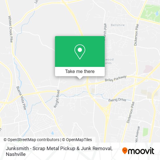 Mapa de Junksmith - Scrap Metal Pickup & Junk Removal