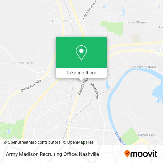 Mapa de Army Madison Recruiting Office