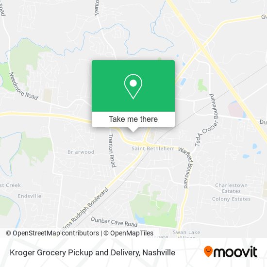Kroger Grocery Pickup and Delivery map