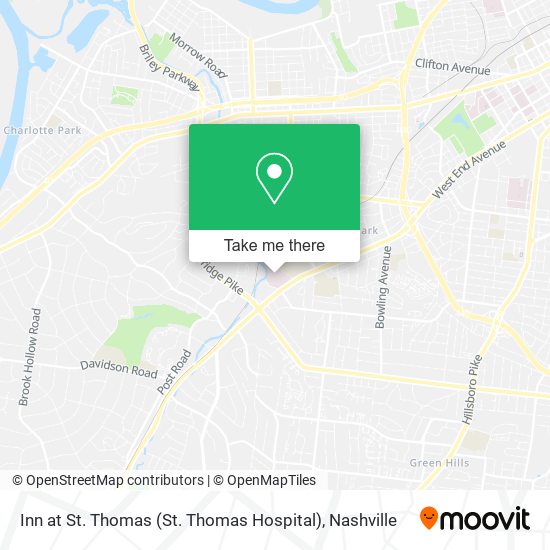 Inn at St. Thomas (St. Thomas Hospital) map