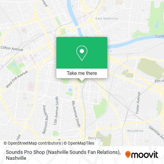 Sounds Pro Shop (Nashville Sounds Fan Relations) map