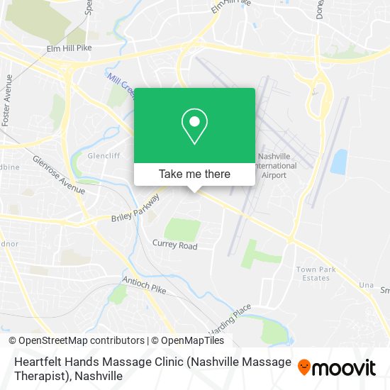 Heartfelt Hands Massage Clinic (Nashville Massage Therapist) map