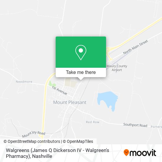 Walgreens (James Q Dickerson IV - Walgreen's Pharmacy) map