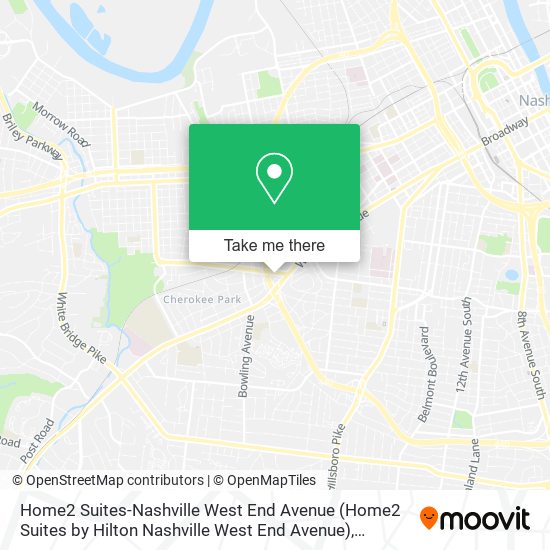 Home2 Suites-Nashville West End Avenue map