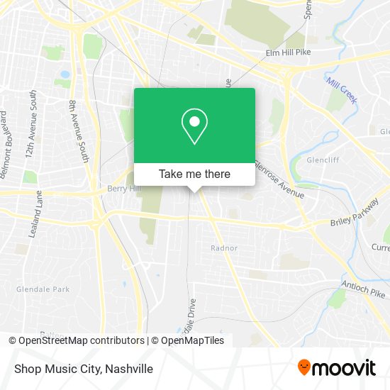 Shop Music City map