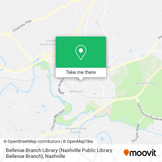 Mapa de Bellevue Branch Library (Nashville Public Library Bellevue Branch)