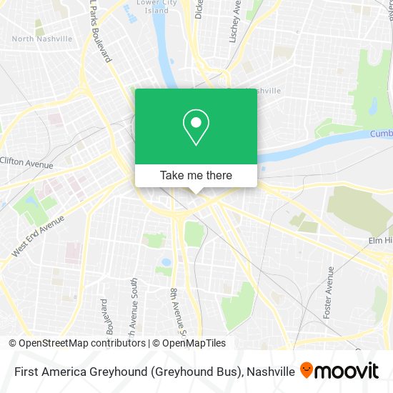 First America Greyhound (Greyhound Bus) map