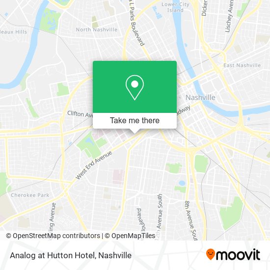 Mapa de Analog at Hutton Hotel