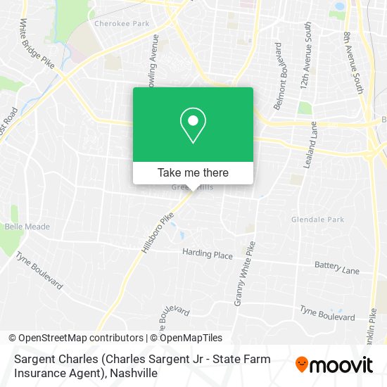 Mapa de Sargent Charles (Charles Sargent Jr - State Farm Insurance Agent)