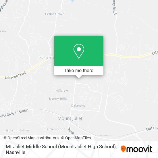Mt Juliet Middle School (Mount Juliet High School) map