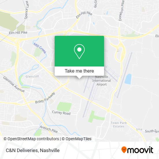 Mapa de C&N Deliveries