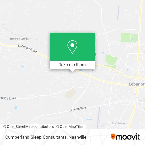 Cumberland Sleep Consultants map