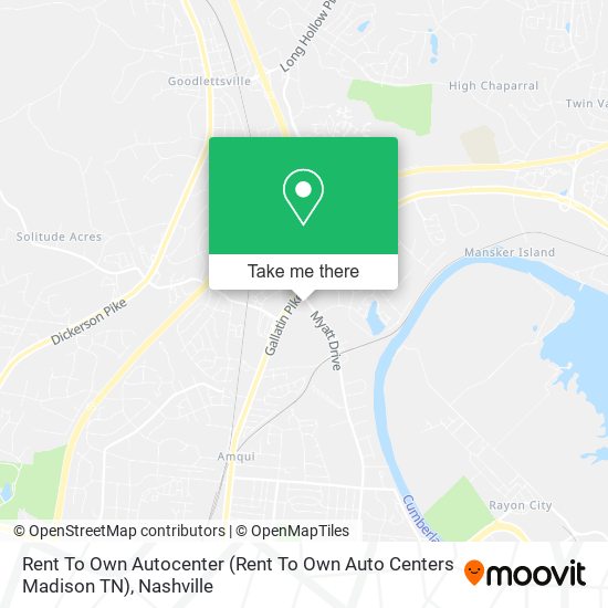 Mapa de Rent To Own Autocenter (Rent To Own Auto Centers Madison TN)