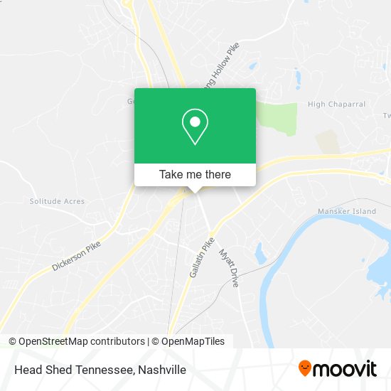 Head Shed Tennessee map