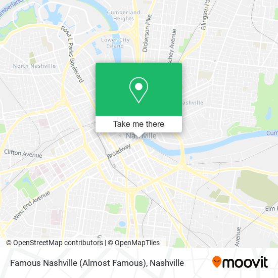 Mapa de Famous Nashville (Almost Famous)