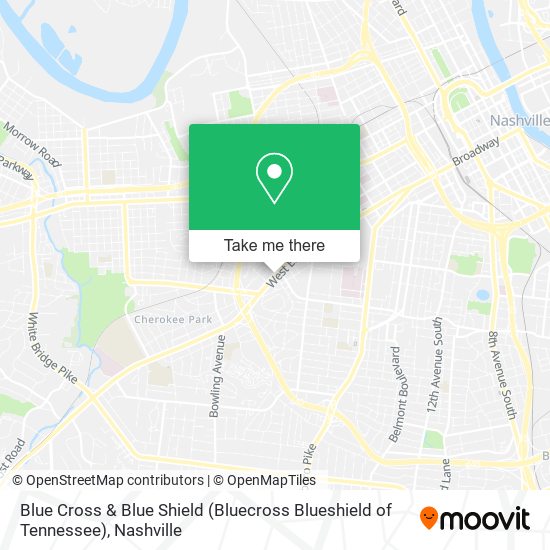 Blue Cross & Blue Shield (Bluecross Blueshield of Tennessee) map