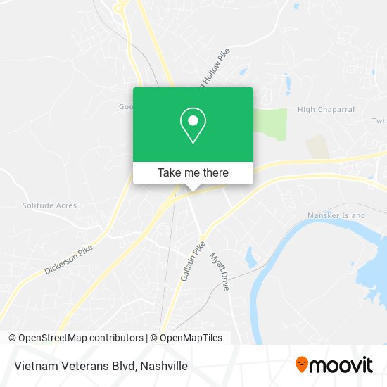 Mapa de Vietnam Veterans Blvd
