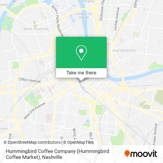 Mapa de Hummingbird Coffee Company (Hummingbird Coffee Market)