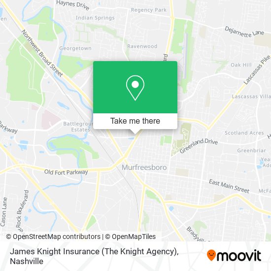 James Knight Insurance (The Knight Agency) map