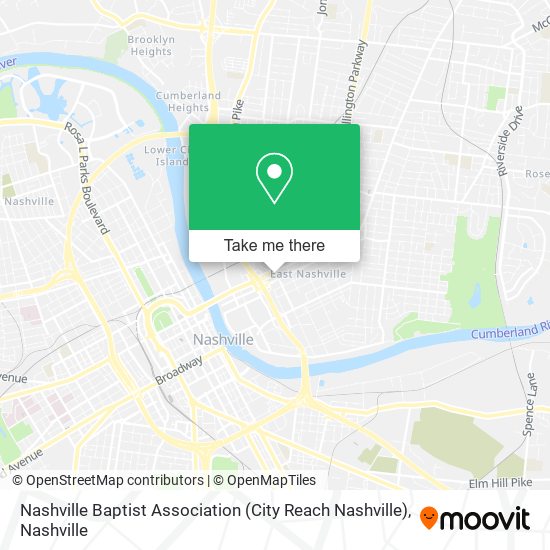 Nashville Baptist Association (City Reach Nashville) map