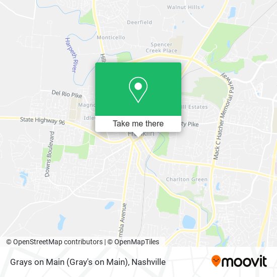 Mapa de Grays on Main (Gray's on Main)