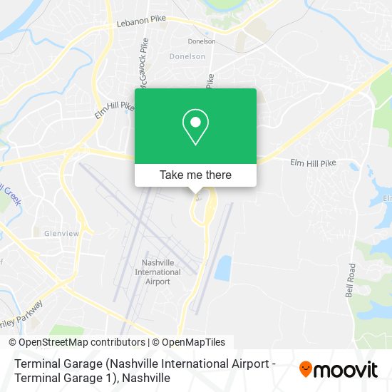 Terminal Garage (Nashville International Airport - Terminal Garage 1) map
