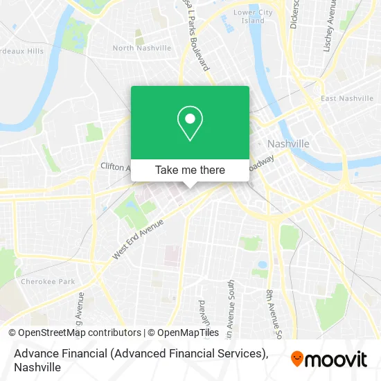 Mapa de Advance Financial (Advanced Financial Services)